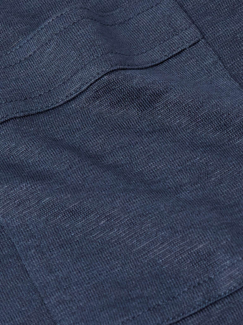 Slim-Fit Silk and Linen-Blend Polo Shirt 5