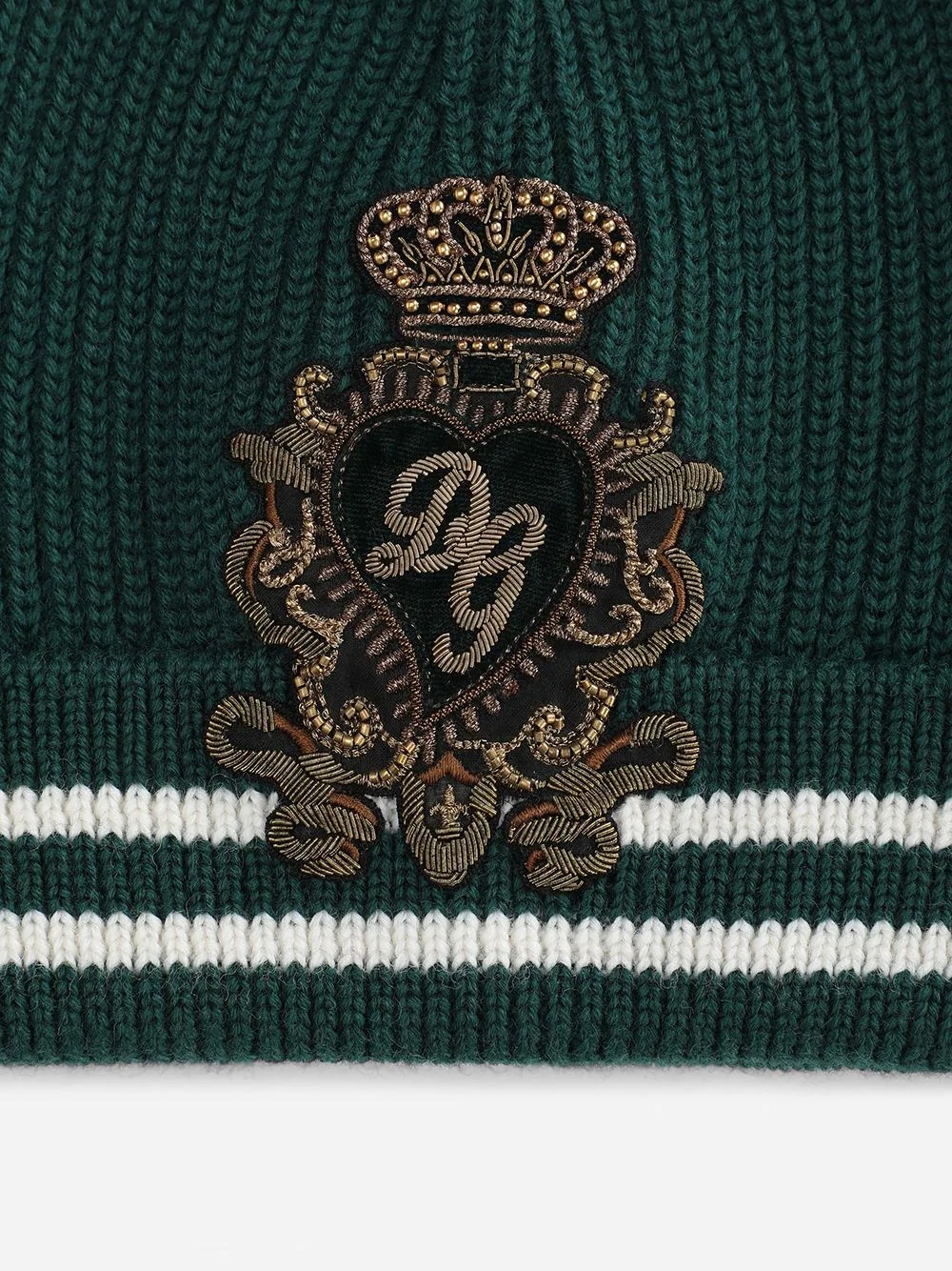 appliqué virgin wool beanie - 2