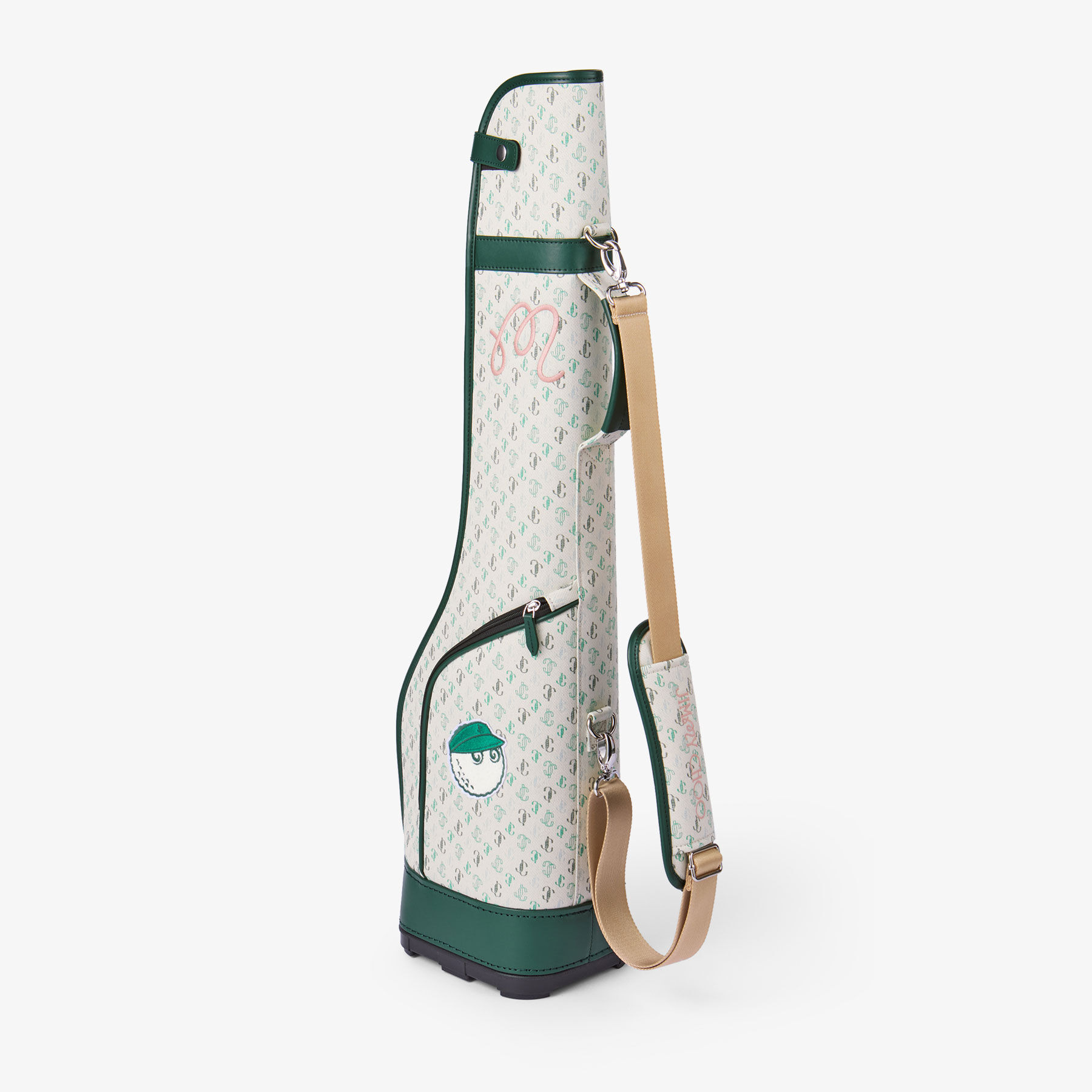 Jimmy Choo / Malbon 2.0 Golf Bag Small 
Monogram Embroidered Canvas Half Golf Bag - 5