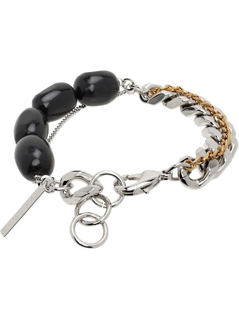 Dries Van Noten Silver & Gold Tiered Bracelet outlook