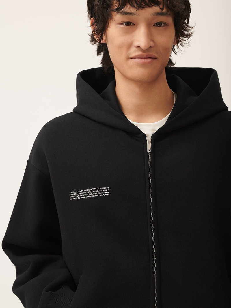 Mens DNA Heavyweight Zipped Hoodie - Black 3