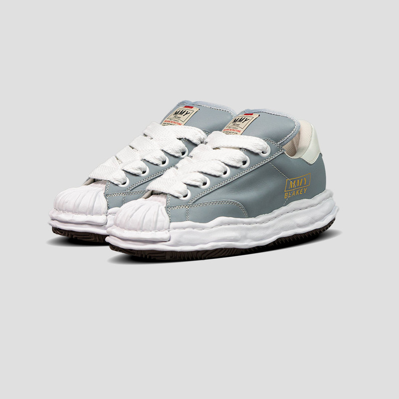 Maison MIHARAYASUHIRO BLAKEY OG SOLE LOW-TOP LEATHER PUFFER SNEAKERS outlook