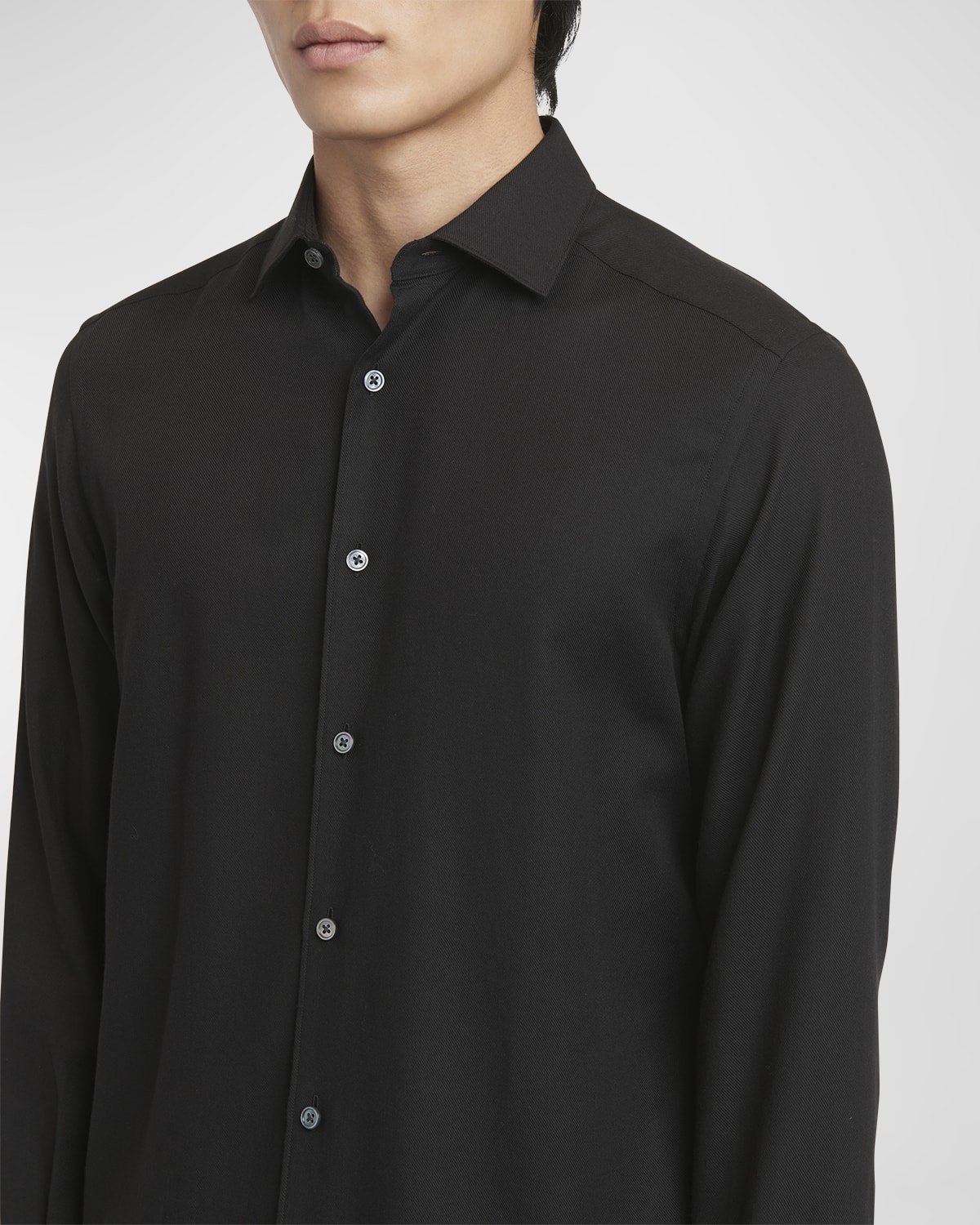 Men's Cashco Cashmere-Cotton Sport Shirt - 6