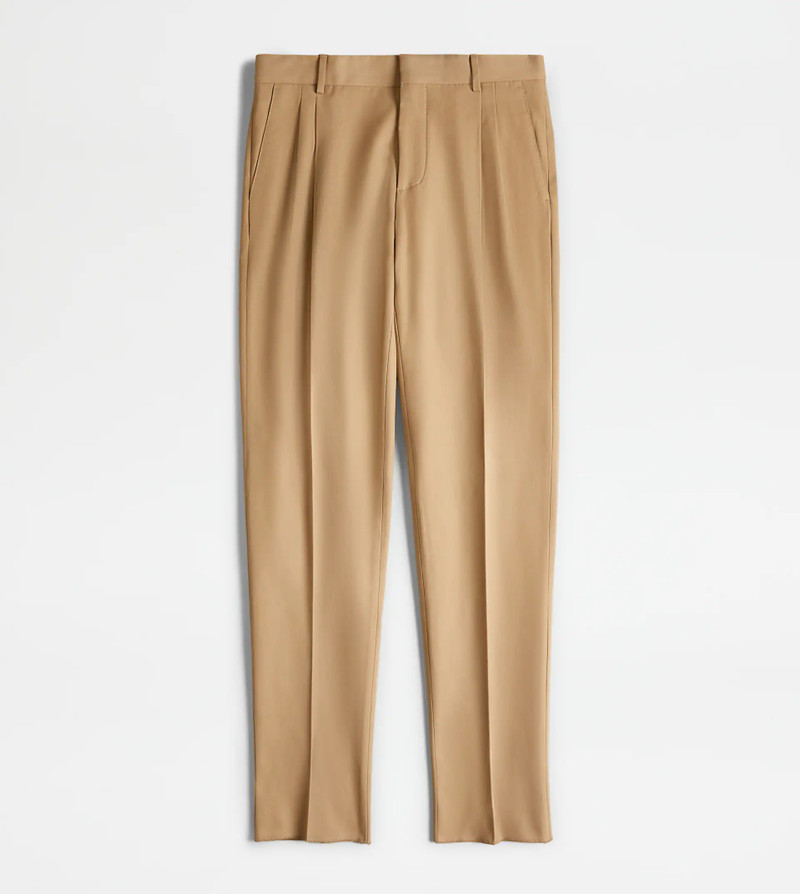 PANTS IN GABARDINE - BEIGE 1