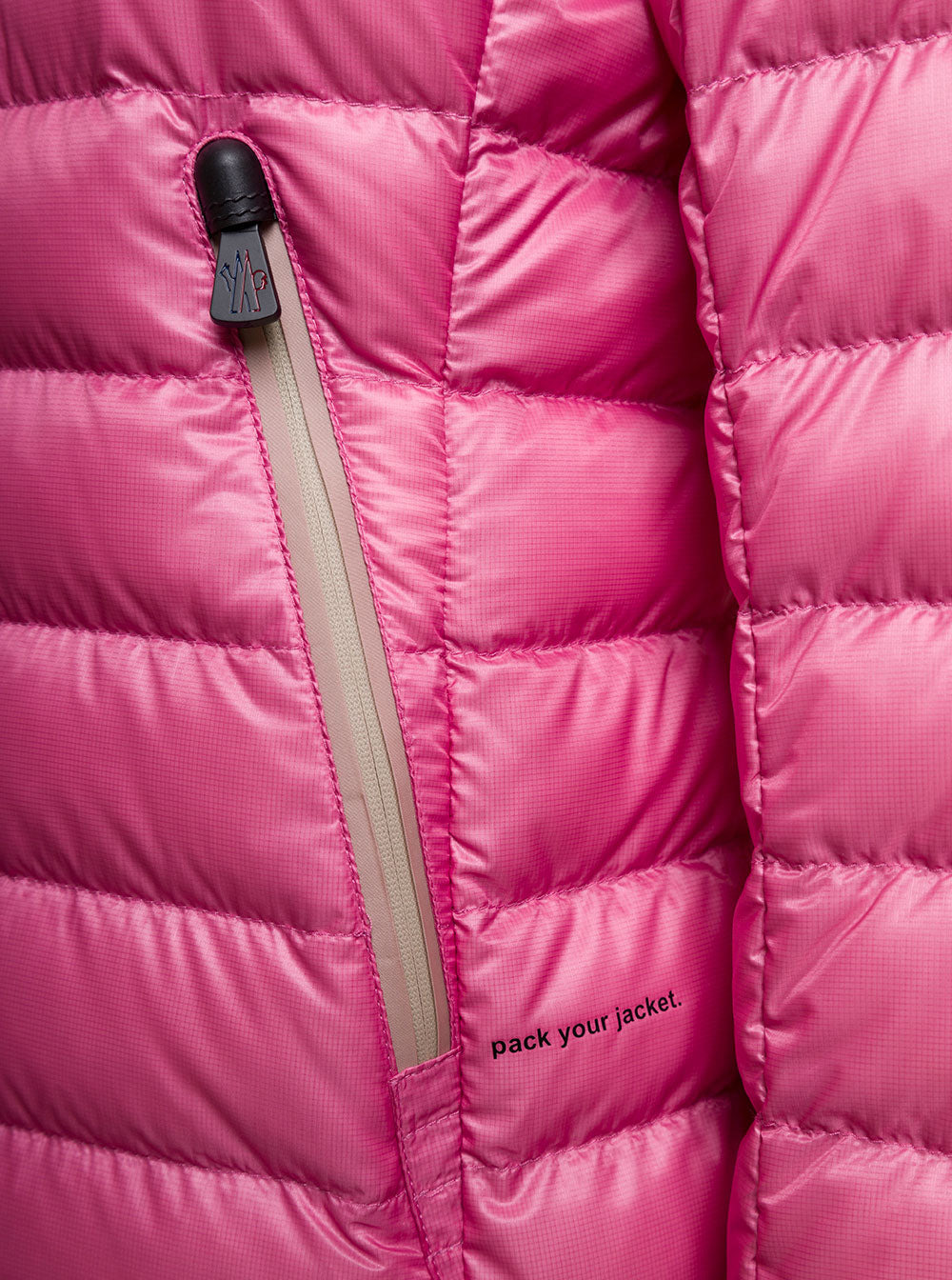 Moncler Grenoble Women 'Walibi' Pink Down Jacket With Logo Patch In Polyamide Woman - 4