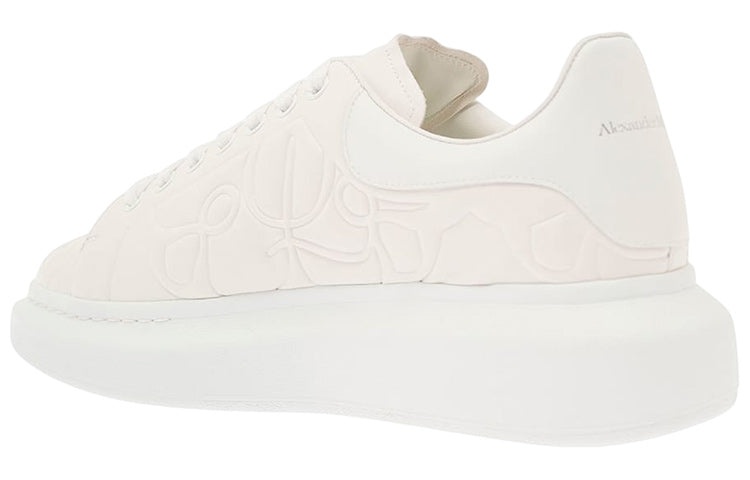 Alexander McQueen Oversized Shoes 'Quilted White' 735767WID719000 - 3