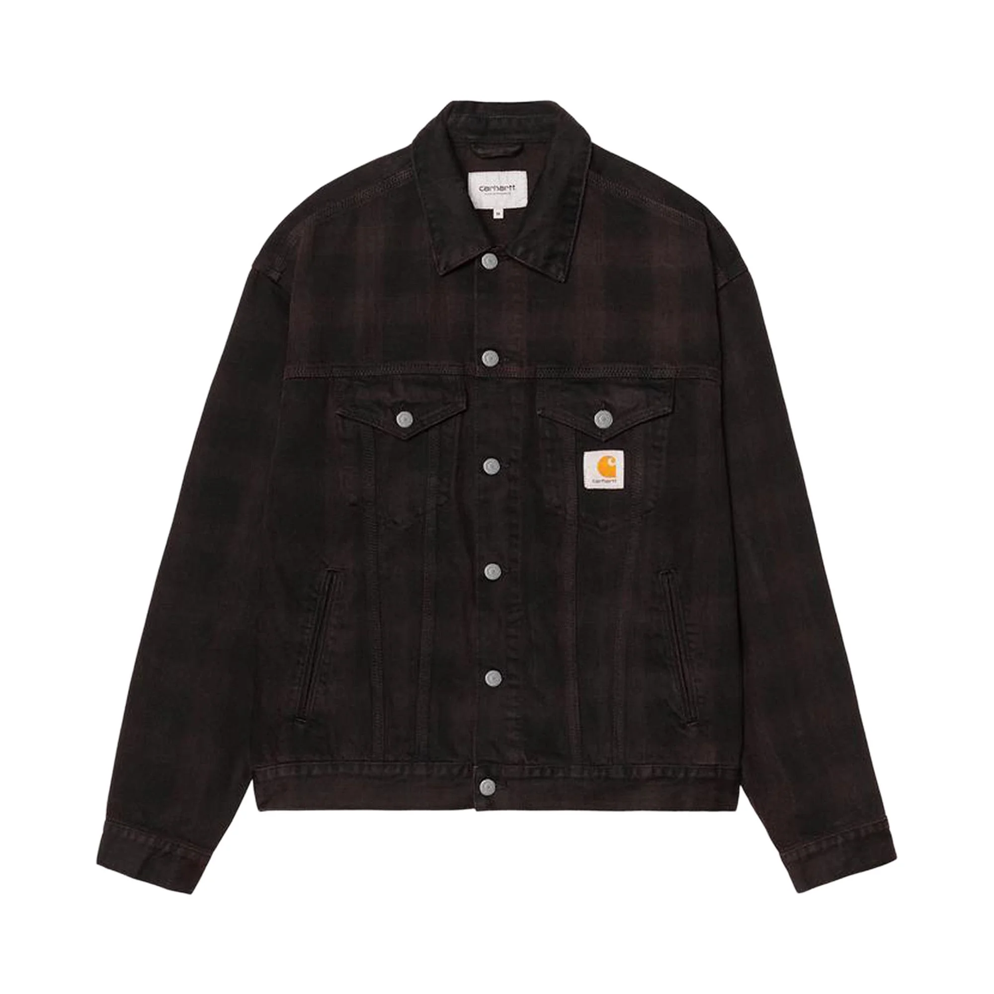 Carhartt WIP Everson Trucker Jacket 'Everson Print/Black/Palisander' - 1