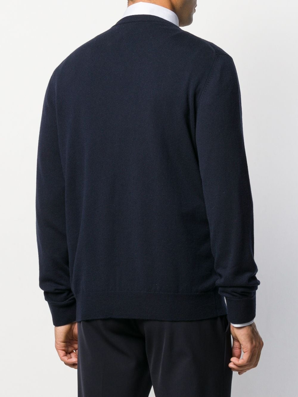 fine knit crew neck sweater - 4