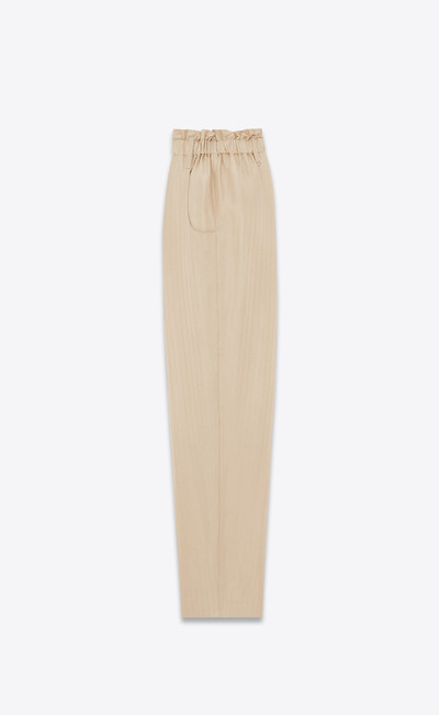 SAINT LAURENT high-waisted pants in  matte and shiny striped silk outlook