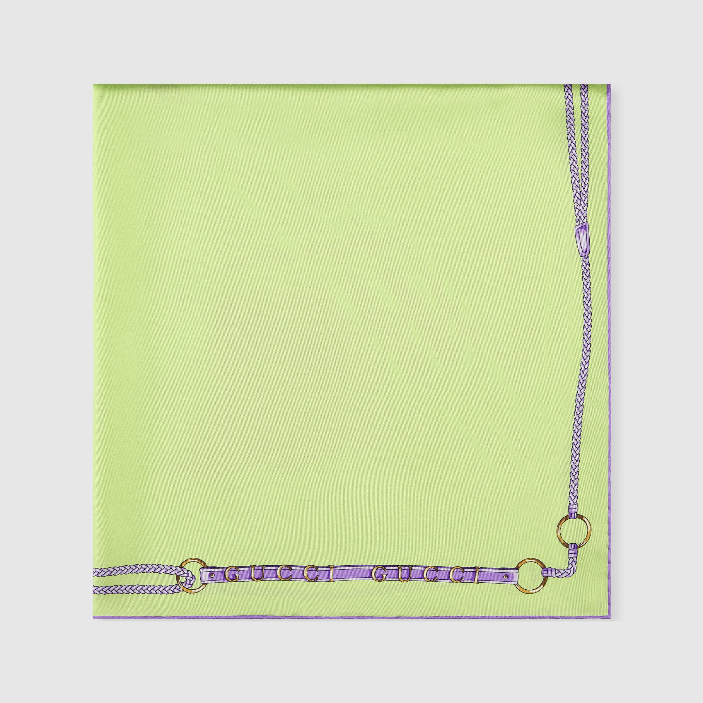 Printed silk twill carré - 2