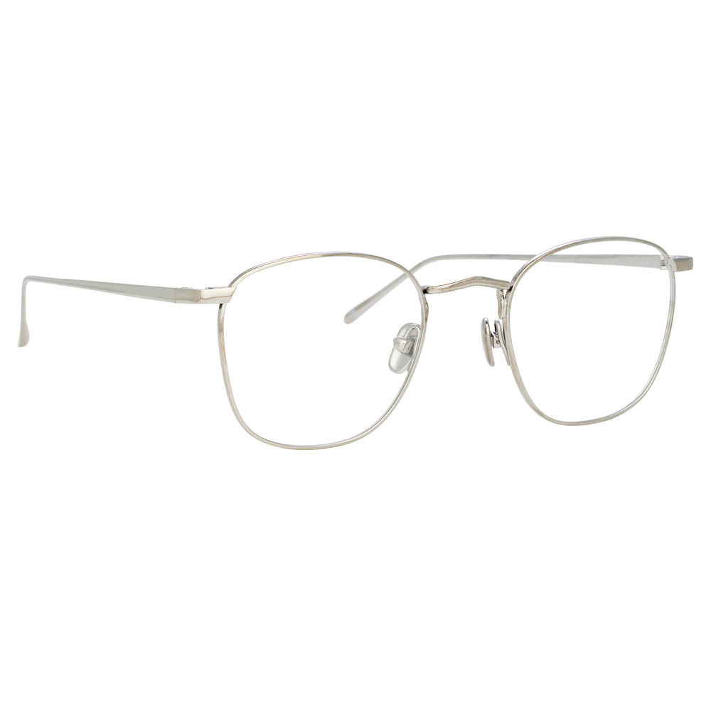 THE SIMON | SQUARE OPTICAL FRAME IN WHITE GOLD (C7) - 2