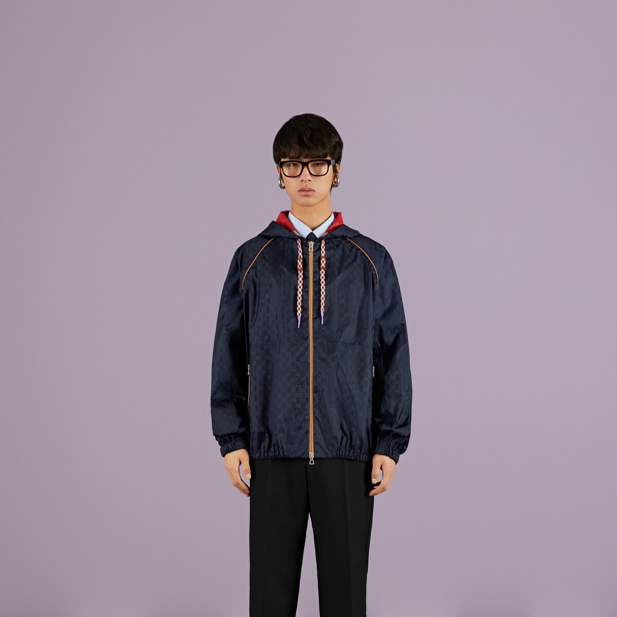 Technical GG hooded jacket - 5