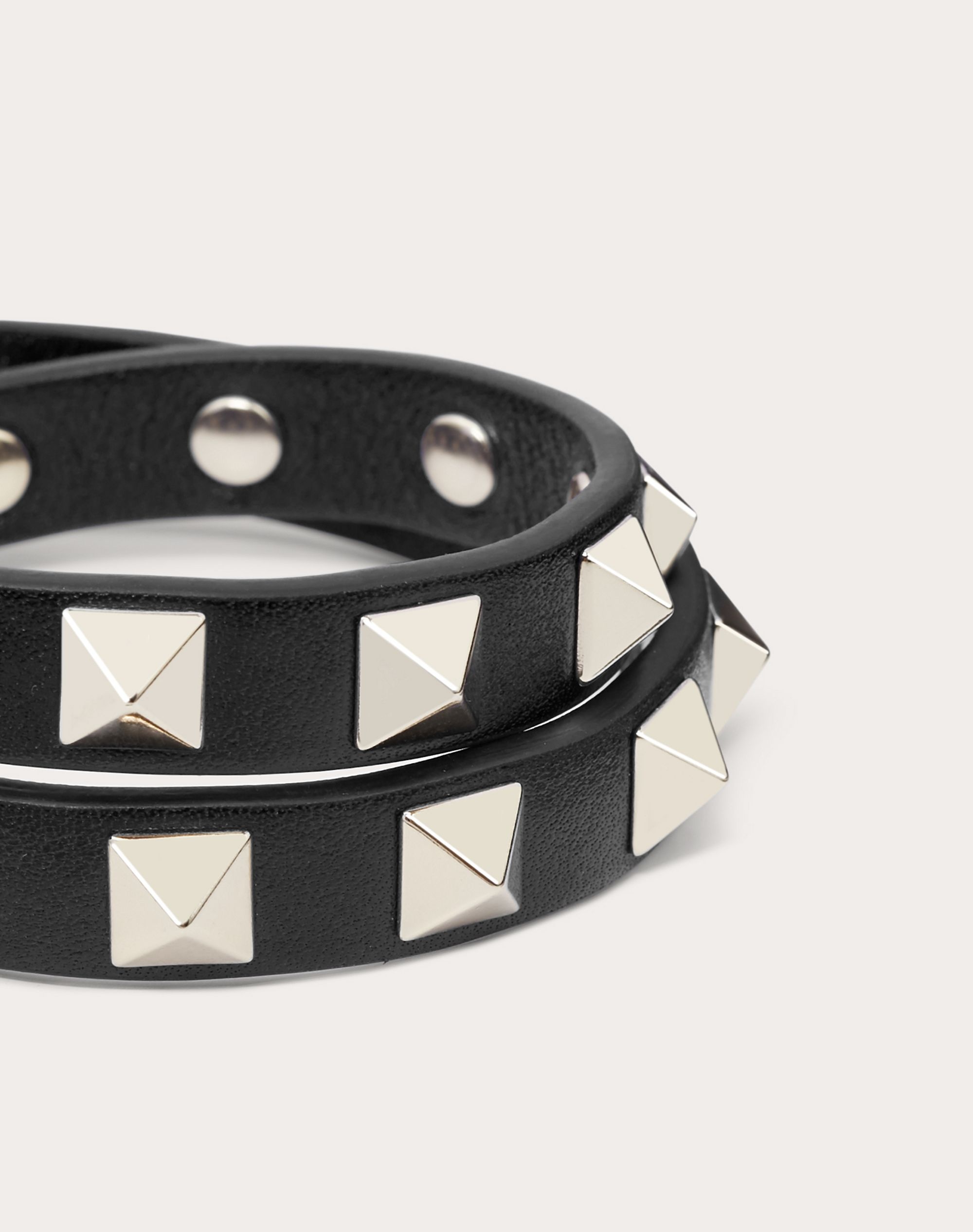 ROCKSTUD CALFSKIN DOUBLE-STRAP BRACELET - 2