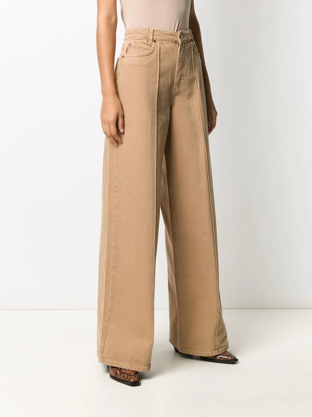 high-rise wide leg jeans  - 3