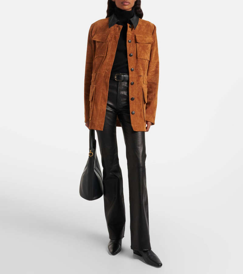 FRAME Reboot leather flared pants outlook