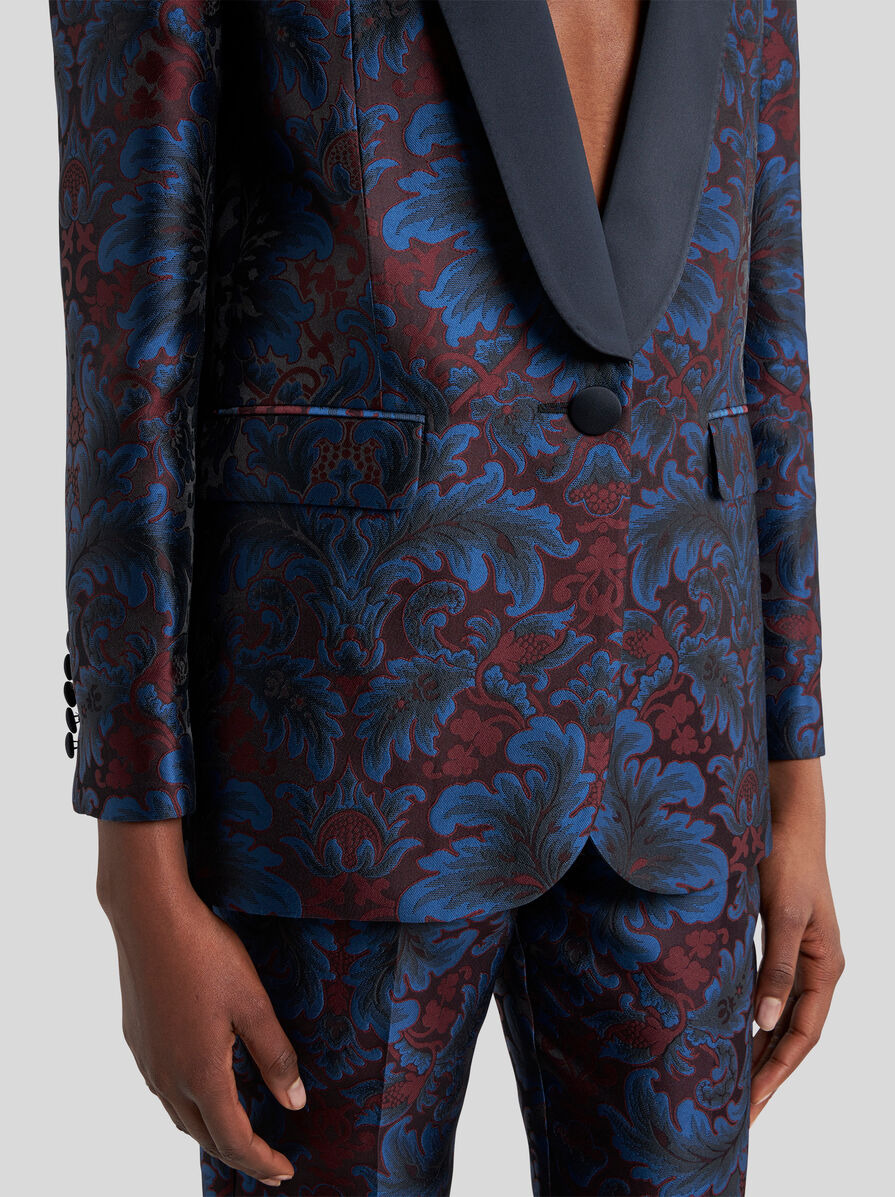 SILK-BLEND JACQUARD JACKET - 2