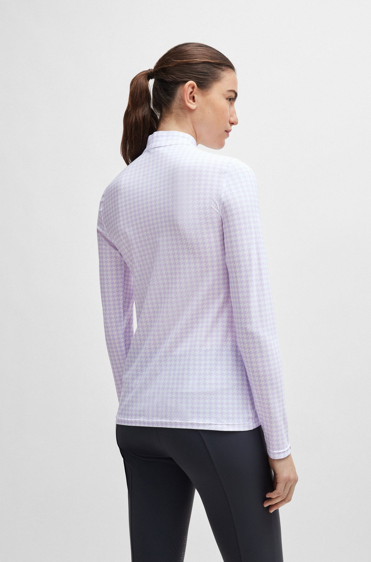 EQUESTRIAN ZIP-NECK TRAINING TOP IN BREATHABLE STRETCH FABRIC - 4