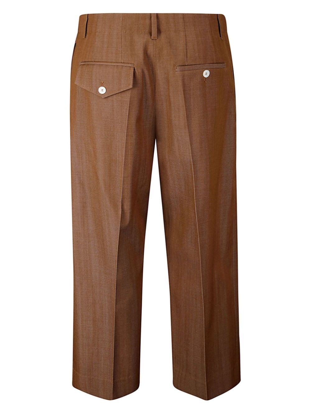 pleat-detailing straight trousers - 2