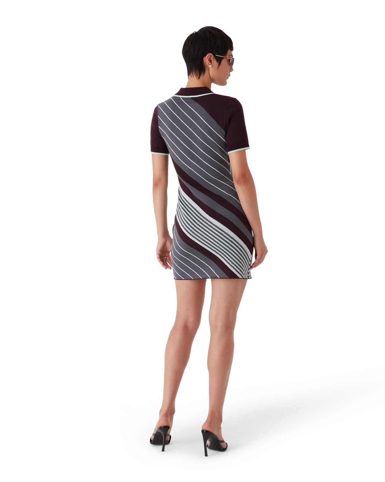 Diagonal Tennis Merino Polo Dress | Casablanca Paris - 3