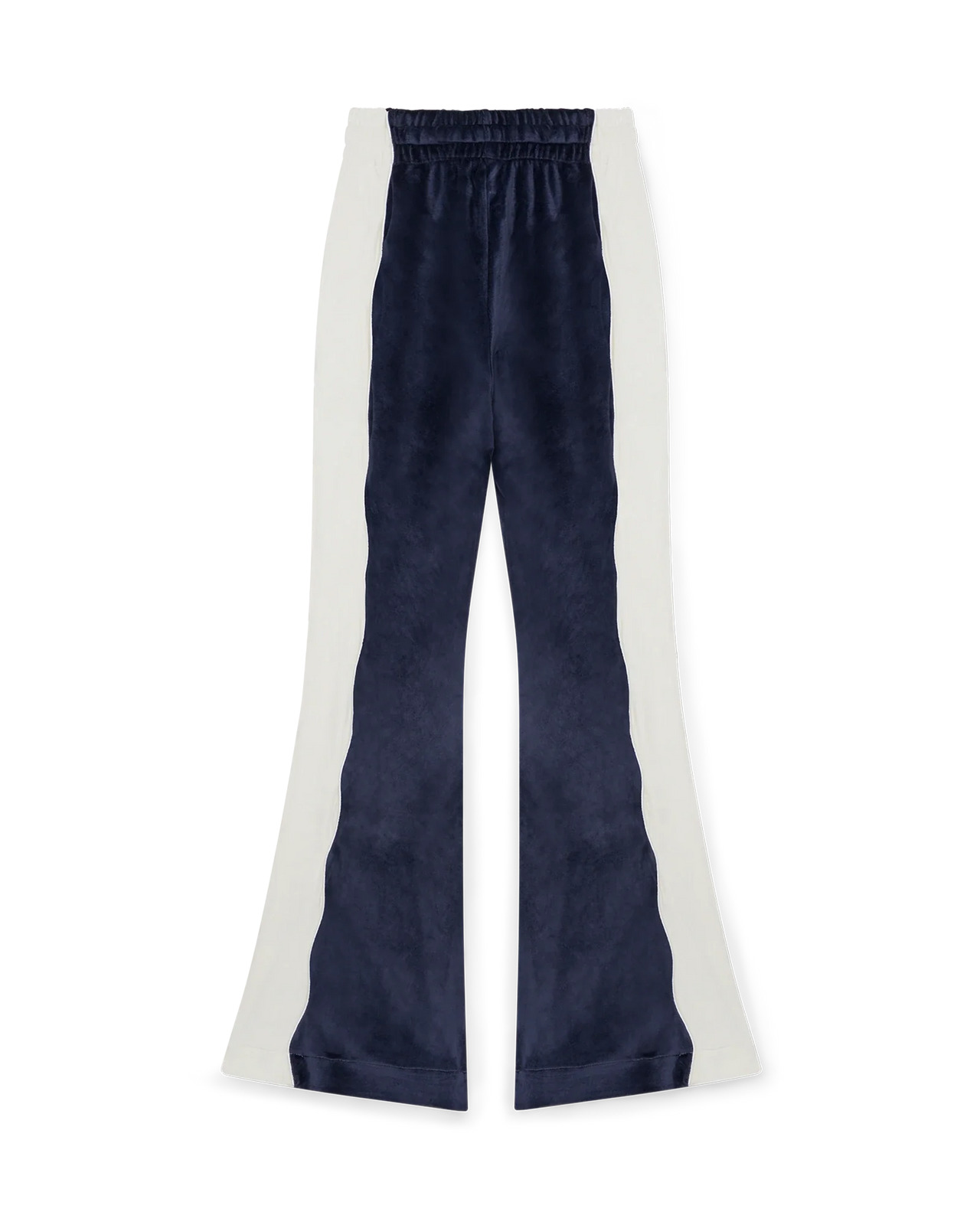 Burgundy Velour Panelled Track Pant - 2