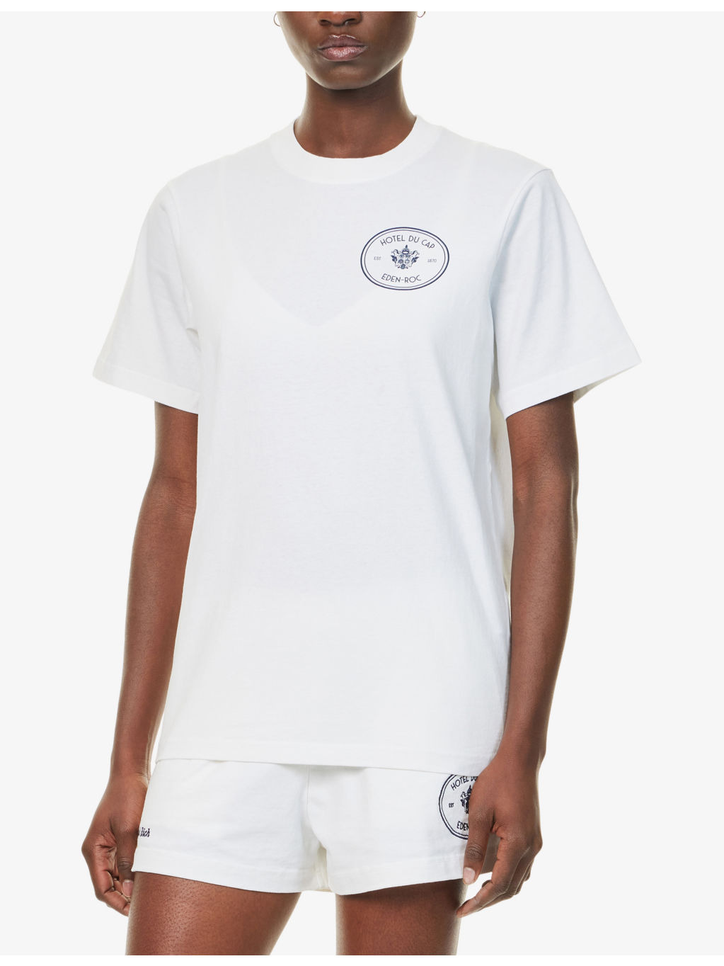 Eden Kennedy Crest Logo-Print Cotton T-Shirt - 3