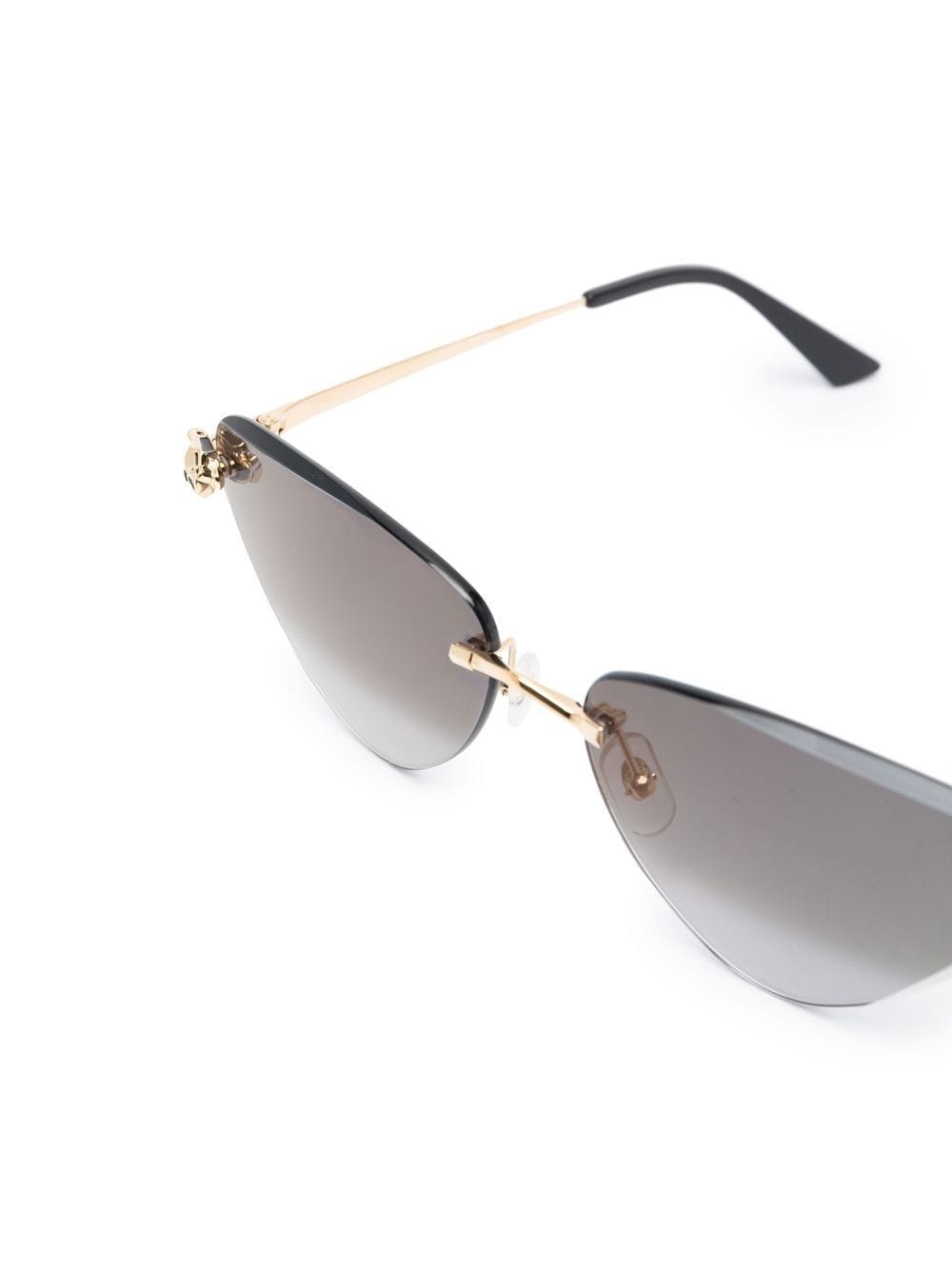 panther-plaque cat-eye sunglasses - 3