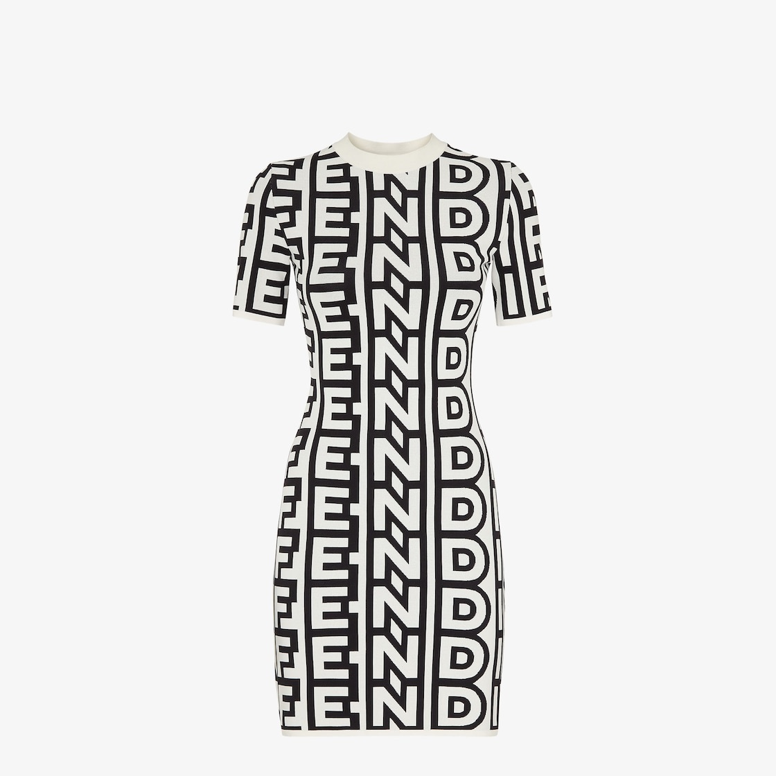 FENDI Two tone Fendi Roma Capsule knit dress REVERSIBLE