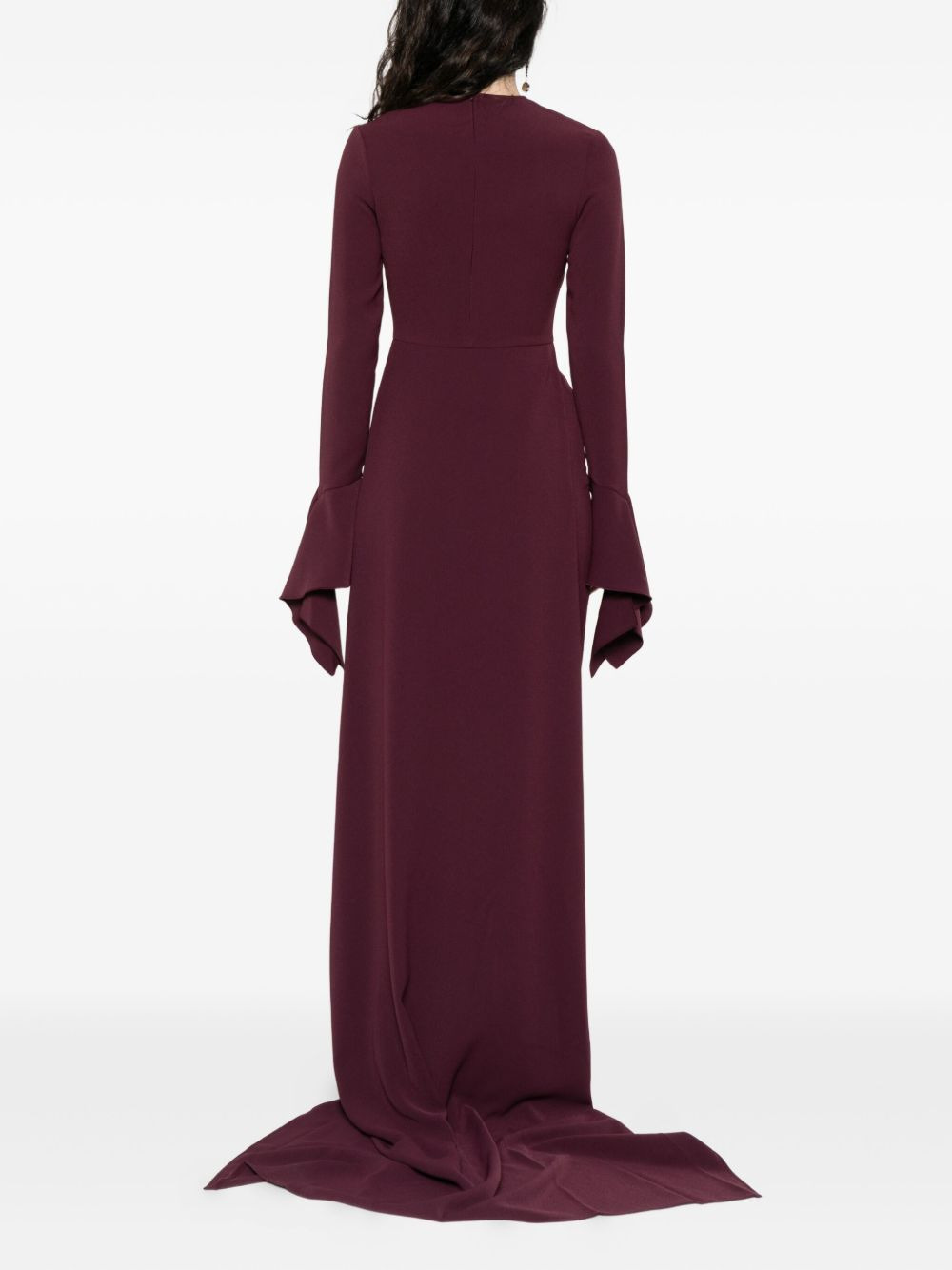 The Blake flared-sleeve maxi dress - 4