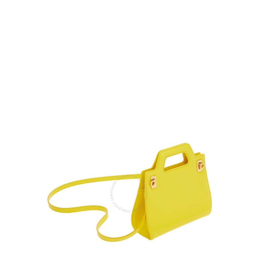 Ferragamo Mini Wanda Top Handle Leather Hand Bag - 5