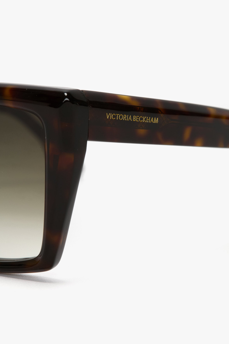 Oversized Acetate Frame Sunglasses In Dark Havana 3