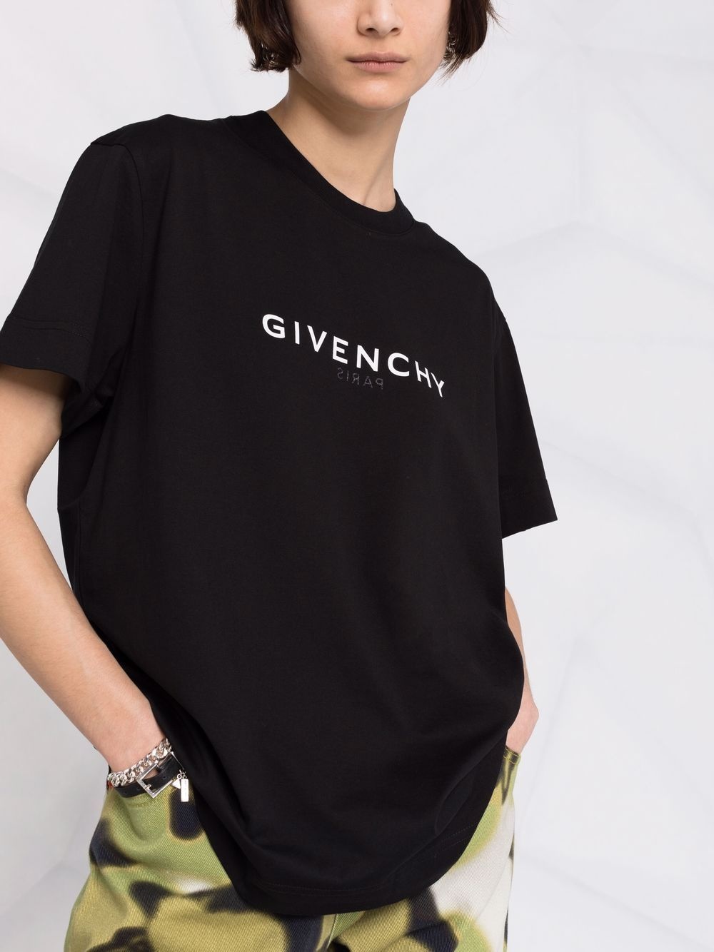 Givenchy Logo Cotton T Shirt - 6