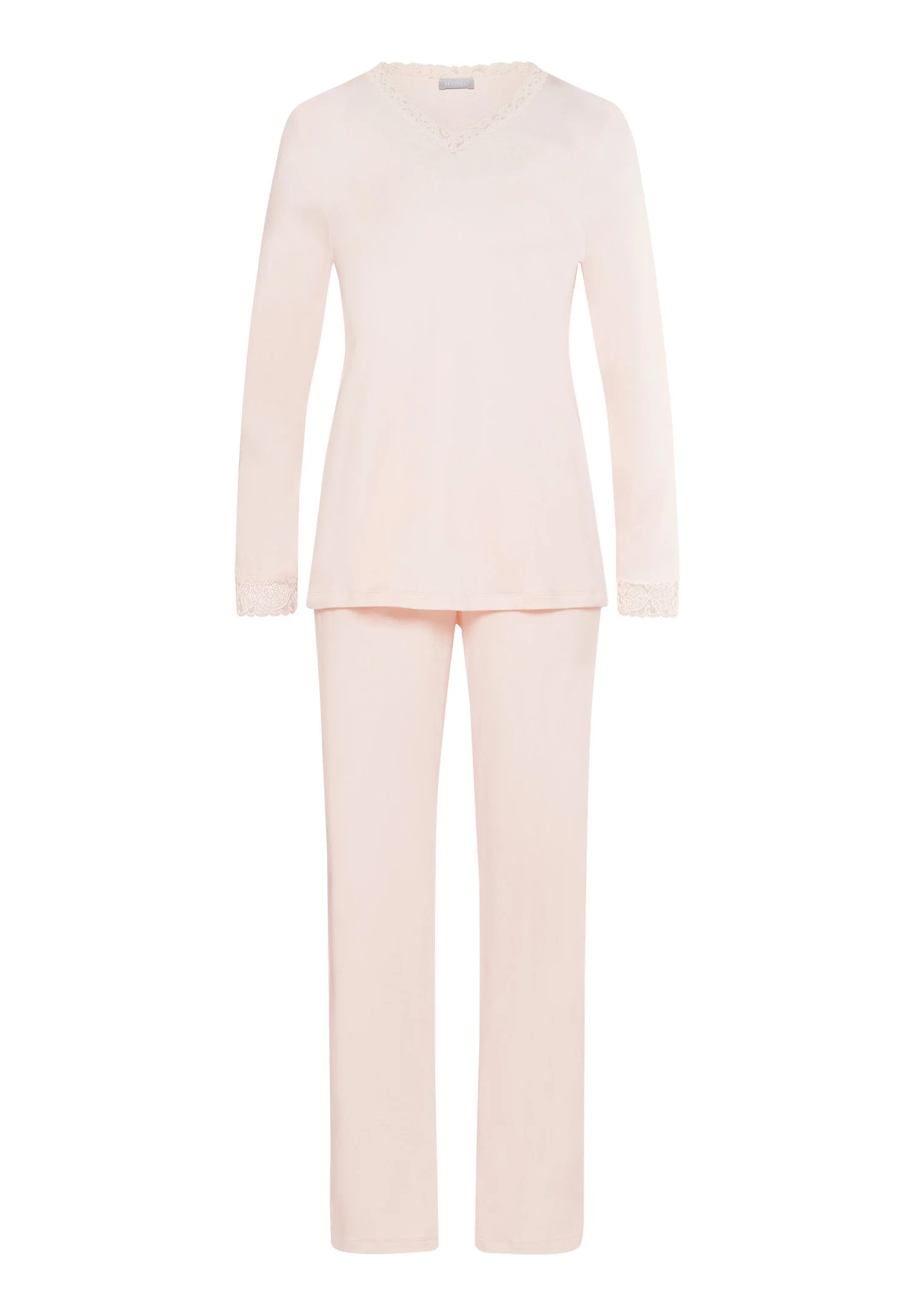 Moments Lace Trim Cotton Pajama Set - 1