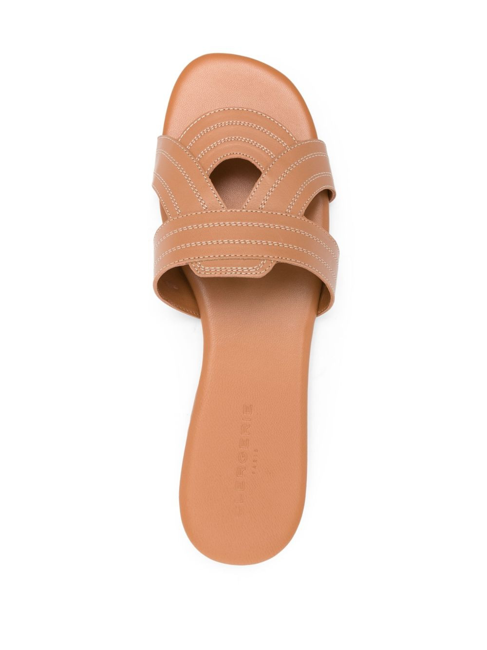 Ivory leather sandals - 4