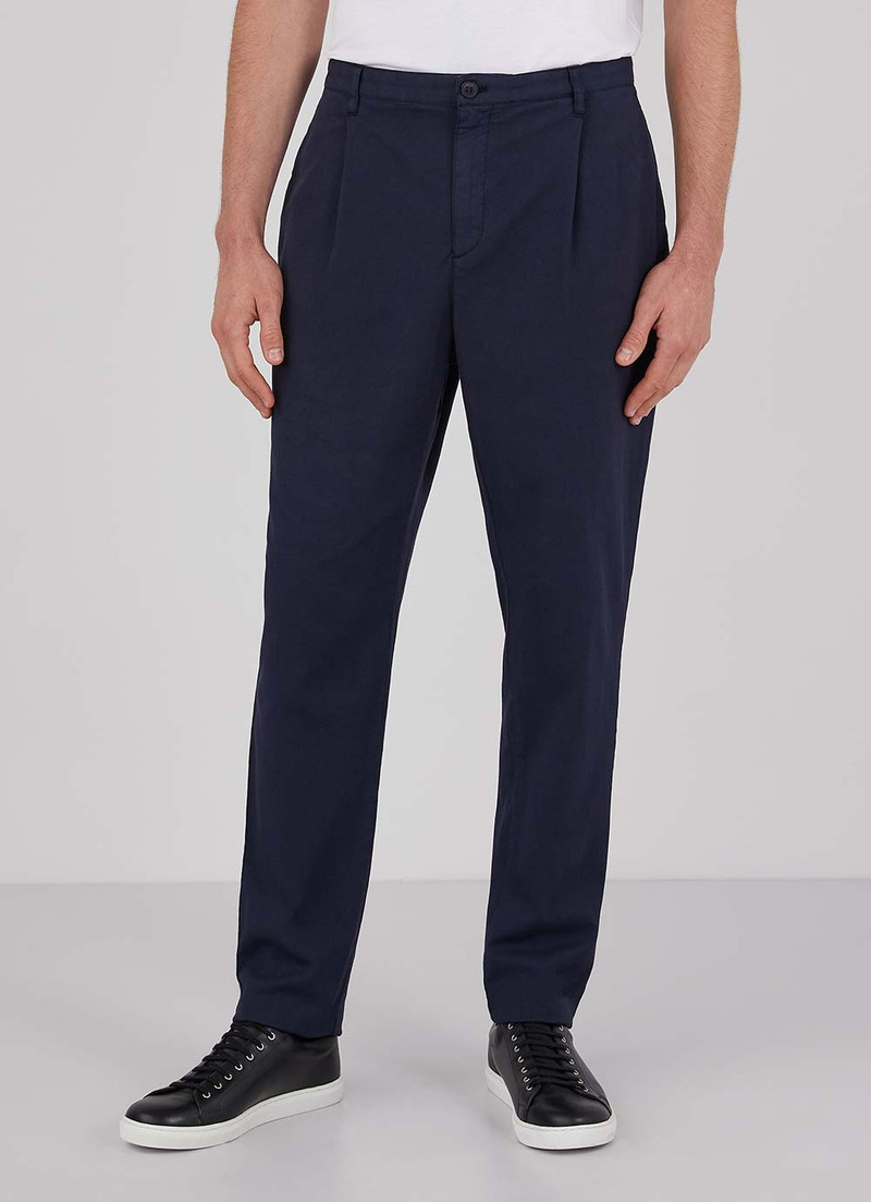 Sunspel Cotton Drill Pleated Trouser outlook