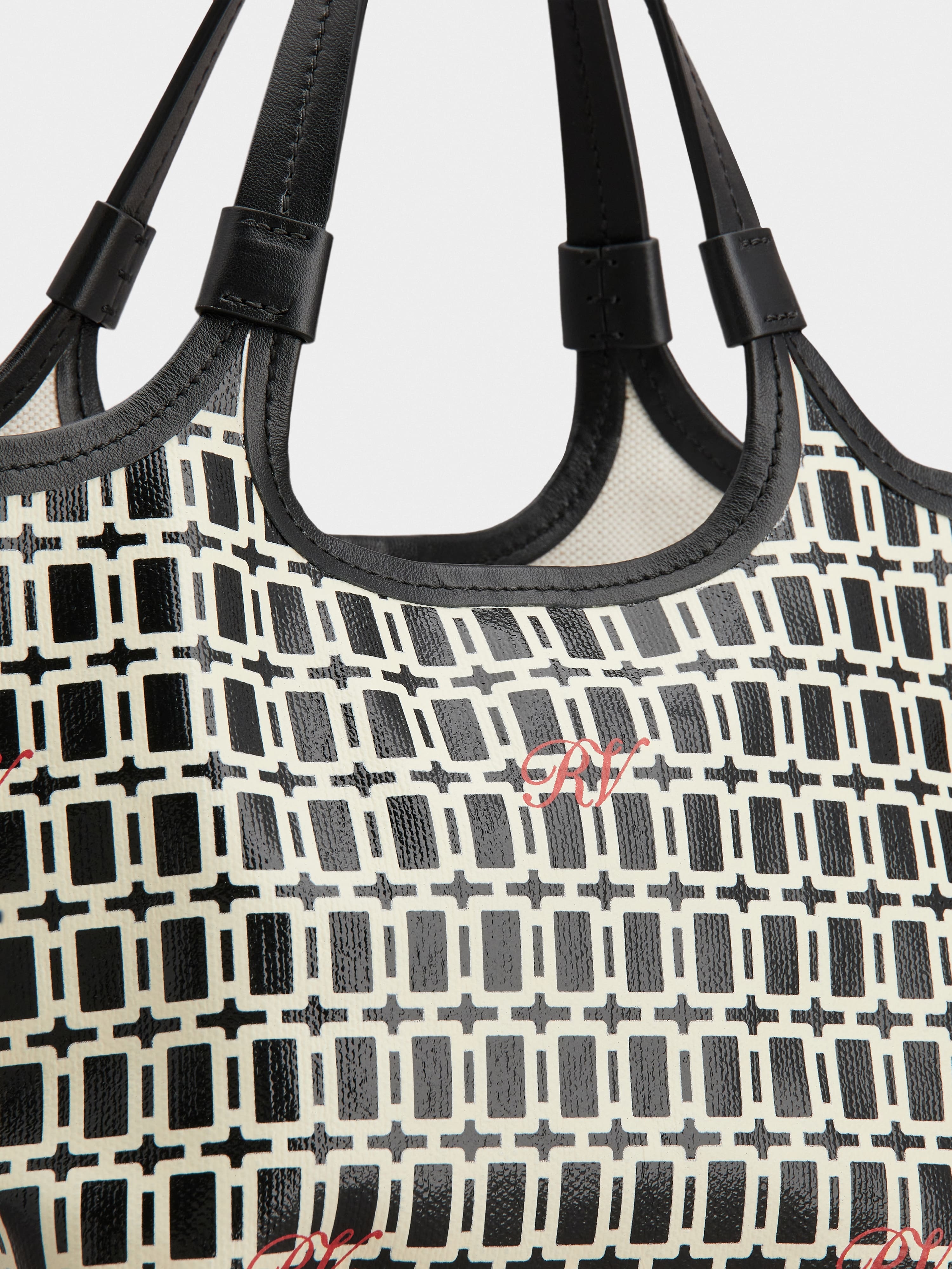 Grand Vivier Mini Shopping Bag in fabric - 7
