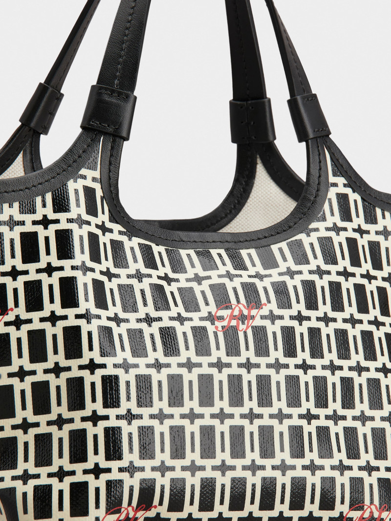 Grand Vivier Mini Shopping Bag in fabric 7