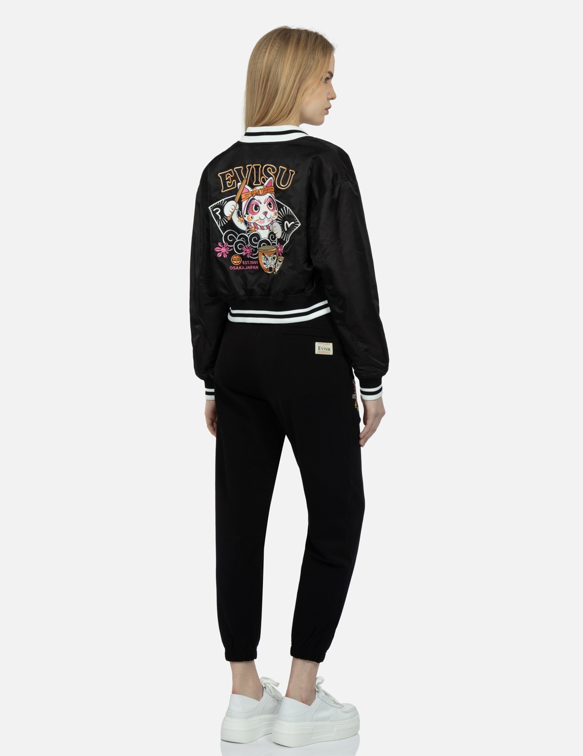 FORTUNE CAT DRUMMING APPLIQUÉ SOUVENIR JACKET - 3