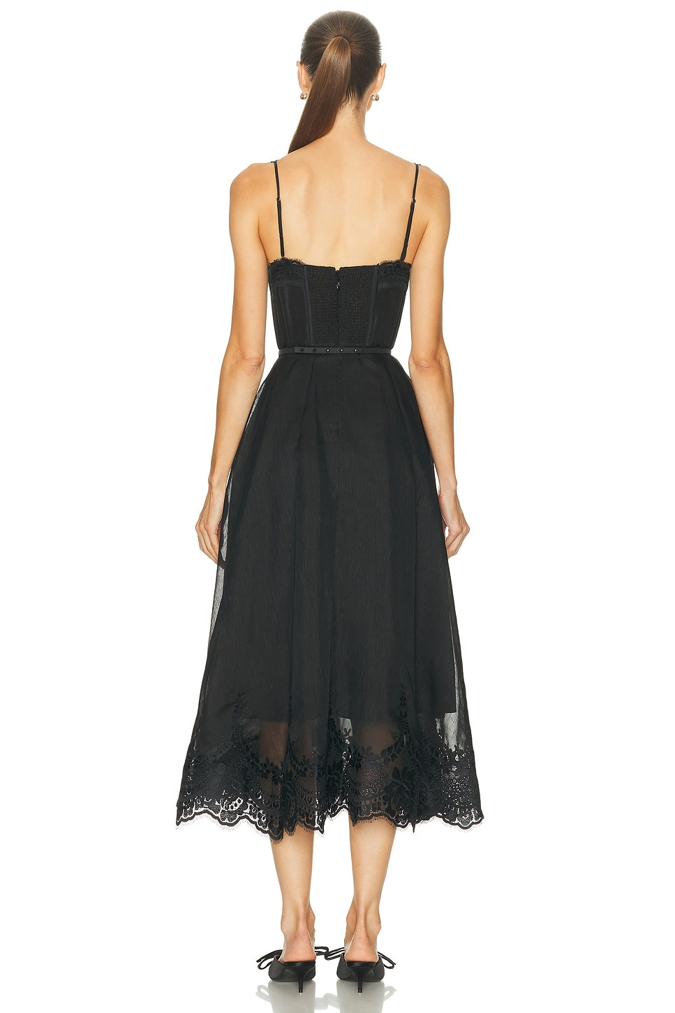 Lace Trim Picnic Dress - 3