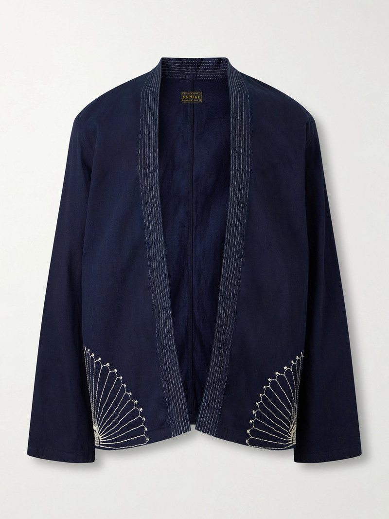 Kakashi Embroidered Cotton-Twill Overshirt 1