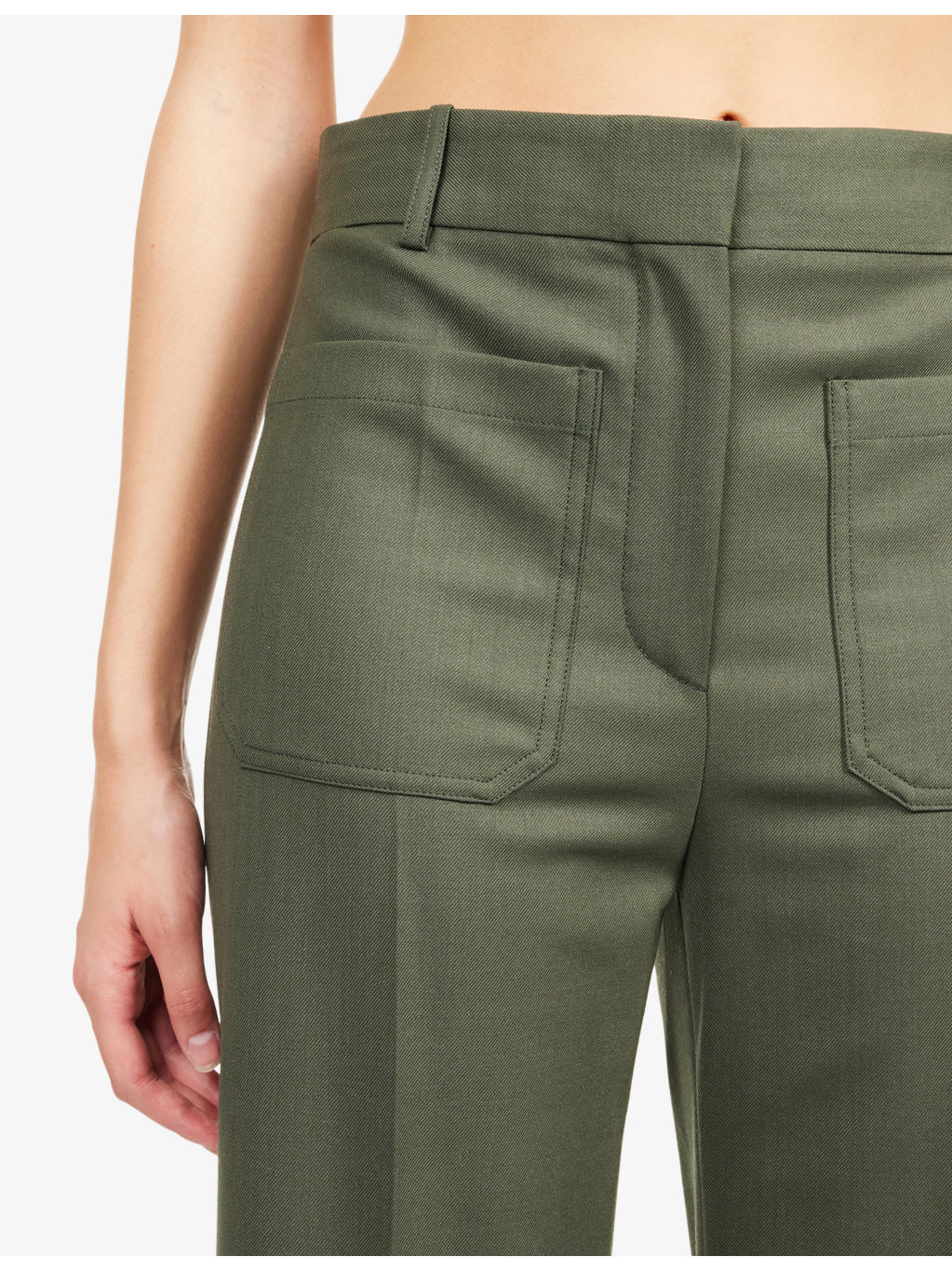 Alina Straight-Leg Wool-Blend Trousers - 5