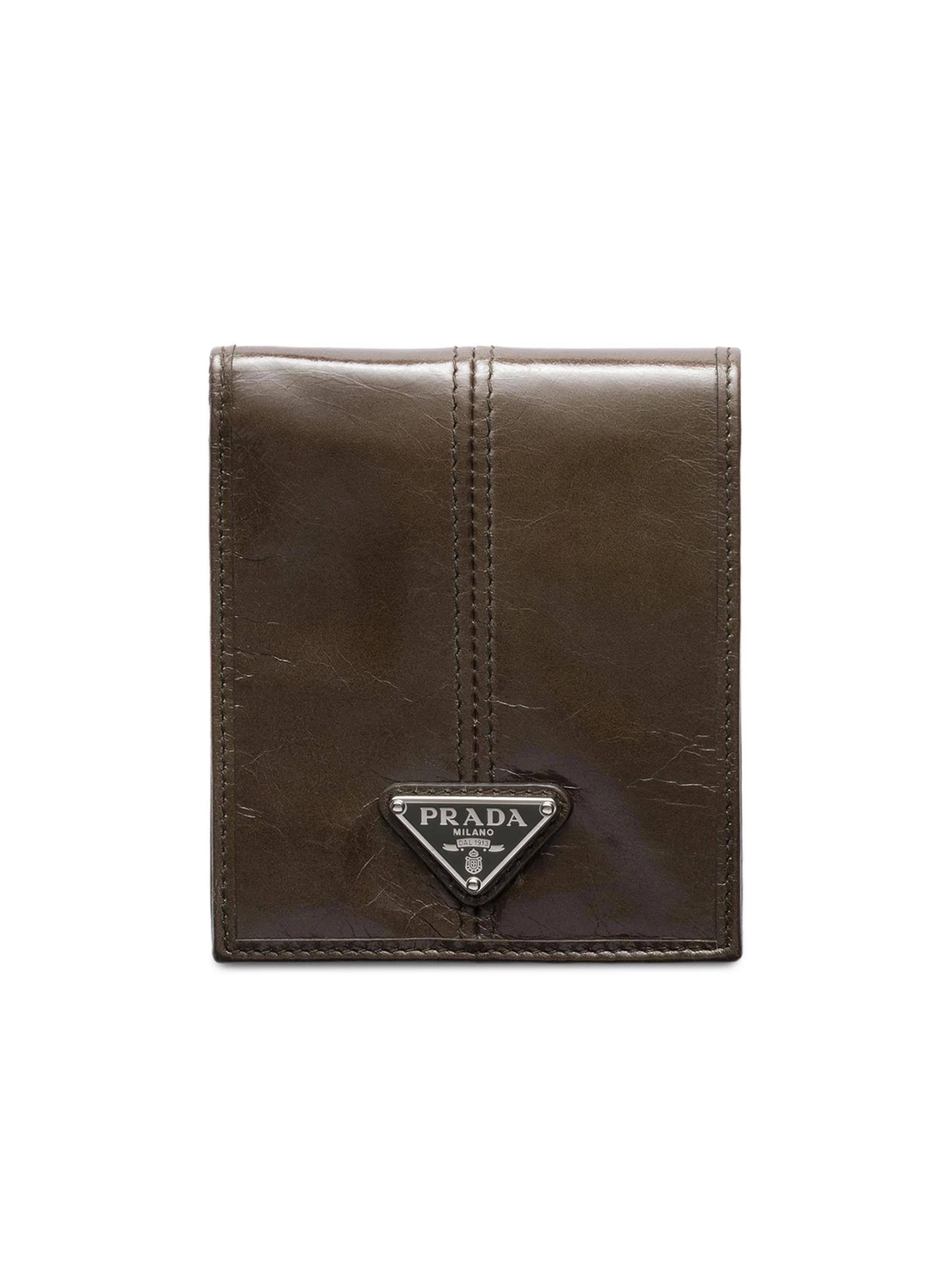 Men's Leather Wallet with Coin Purse - Brown - 1