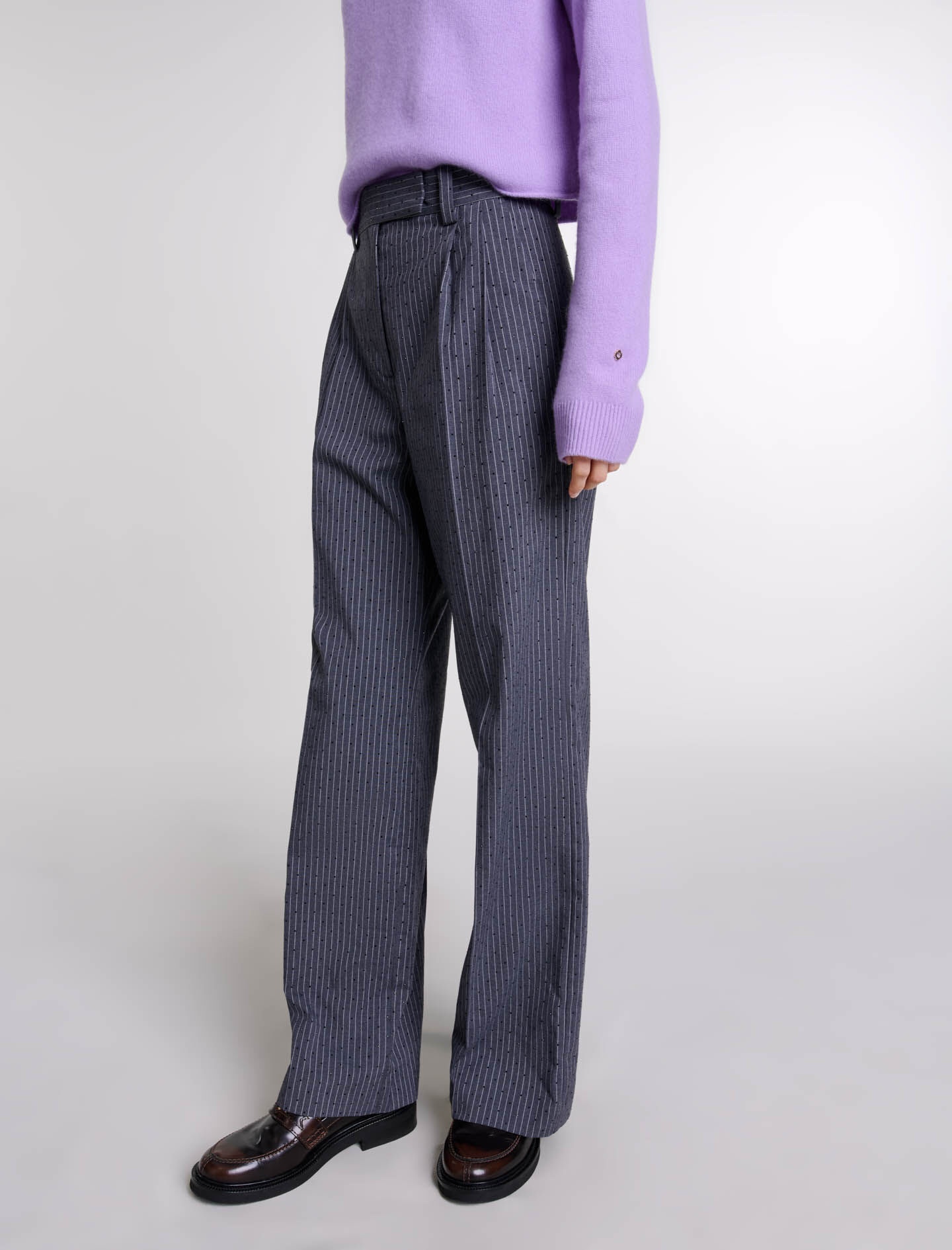 Rhinestone suit trousers - 6