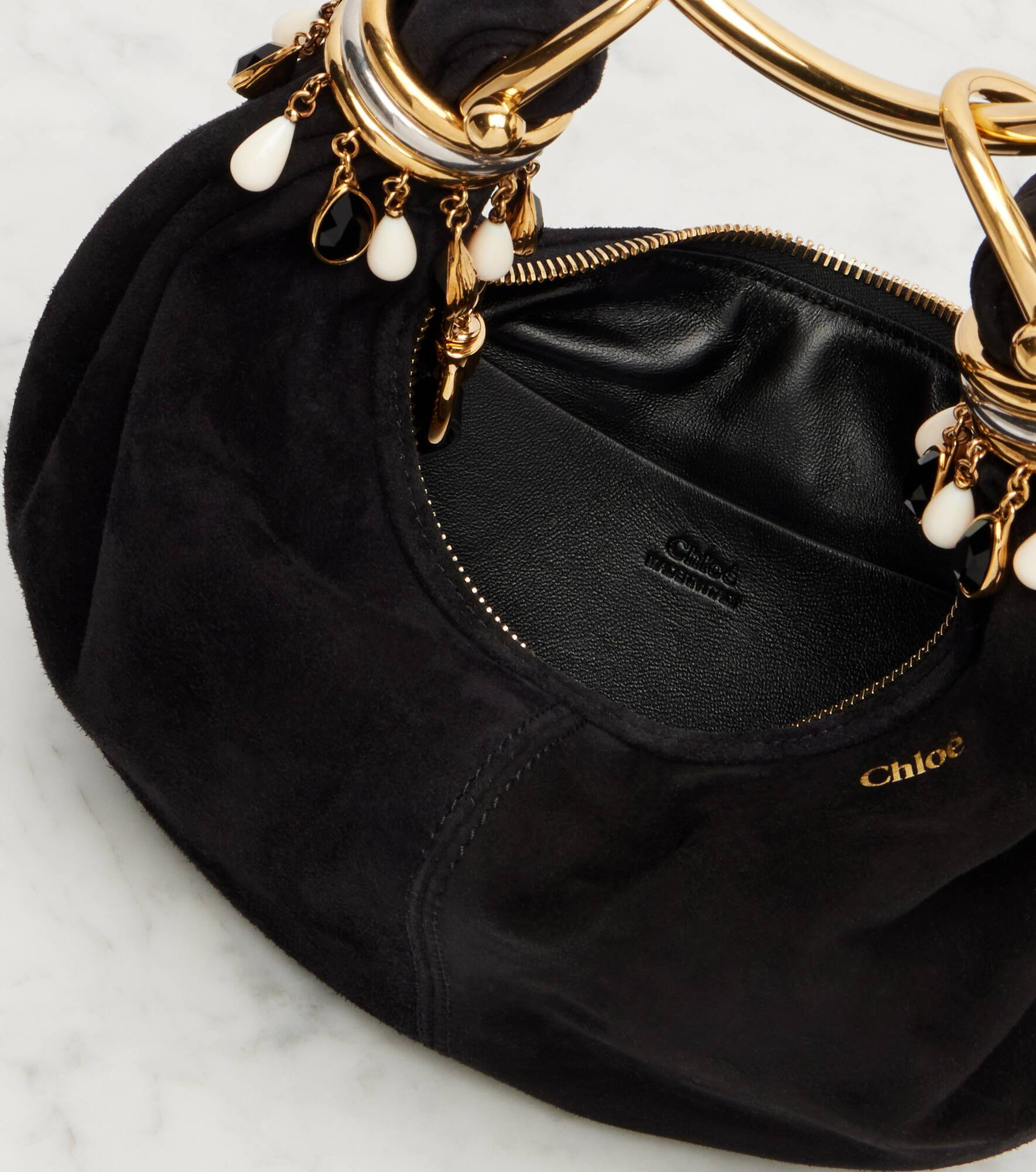 Bracelet Small suede shoulder bag - 3