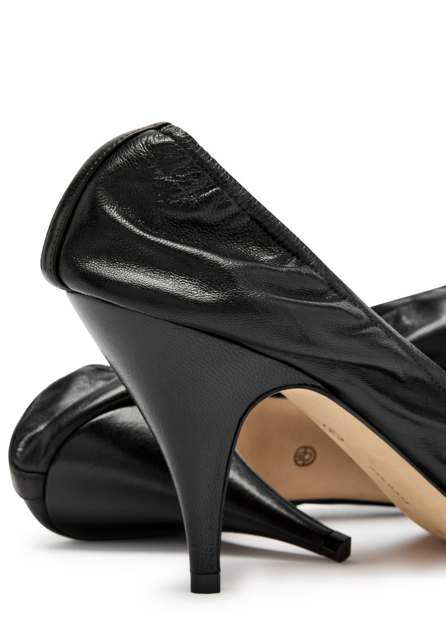 The Row Uxor 75 Leather Pumps - 4