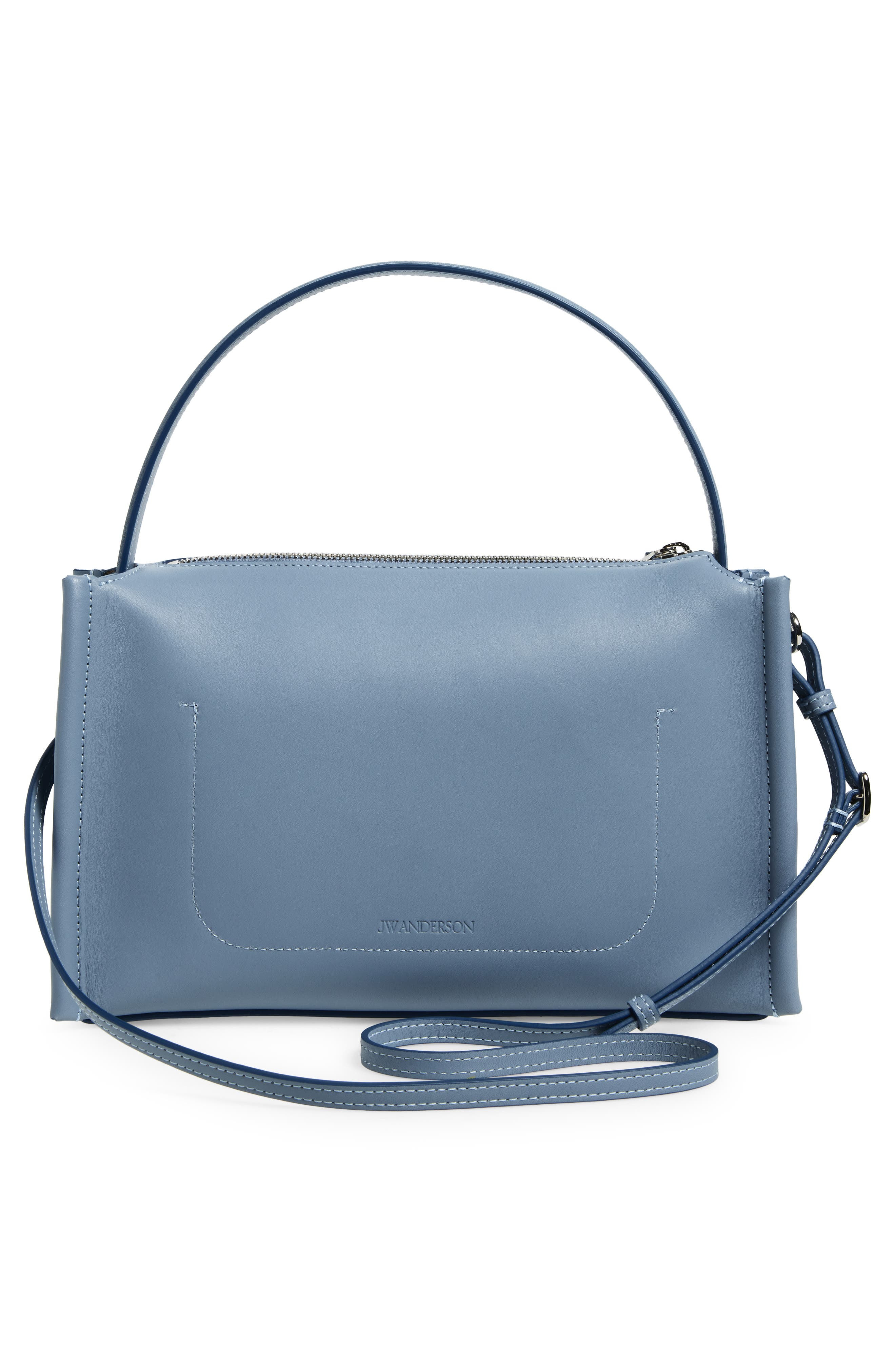 JW Anderson Loafer Leather Top Handle Bag in Powder Blue 805 at Nordstrom - 3