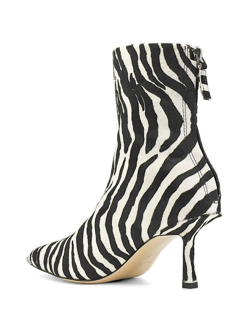 Studio Amelia Petra zebra-print ankle boots outlook