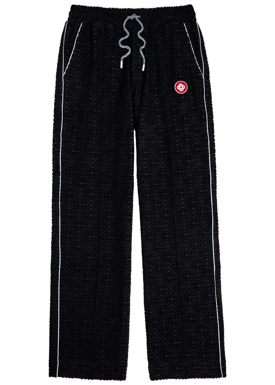 Casablanca Monogram-jacquard Towelling Cotton-blend Sweatpants - 1