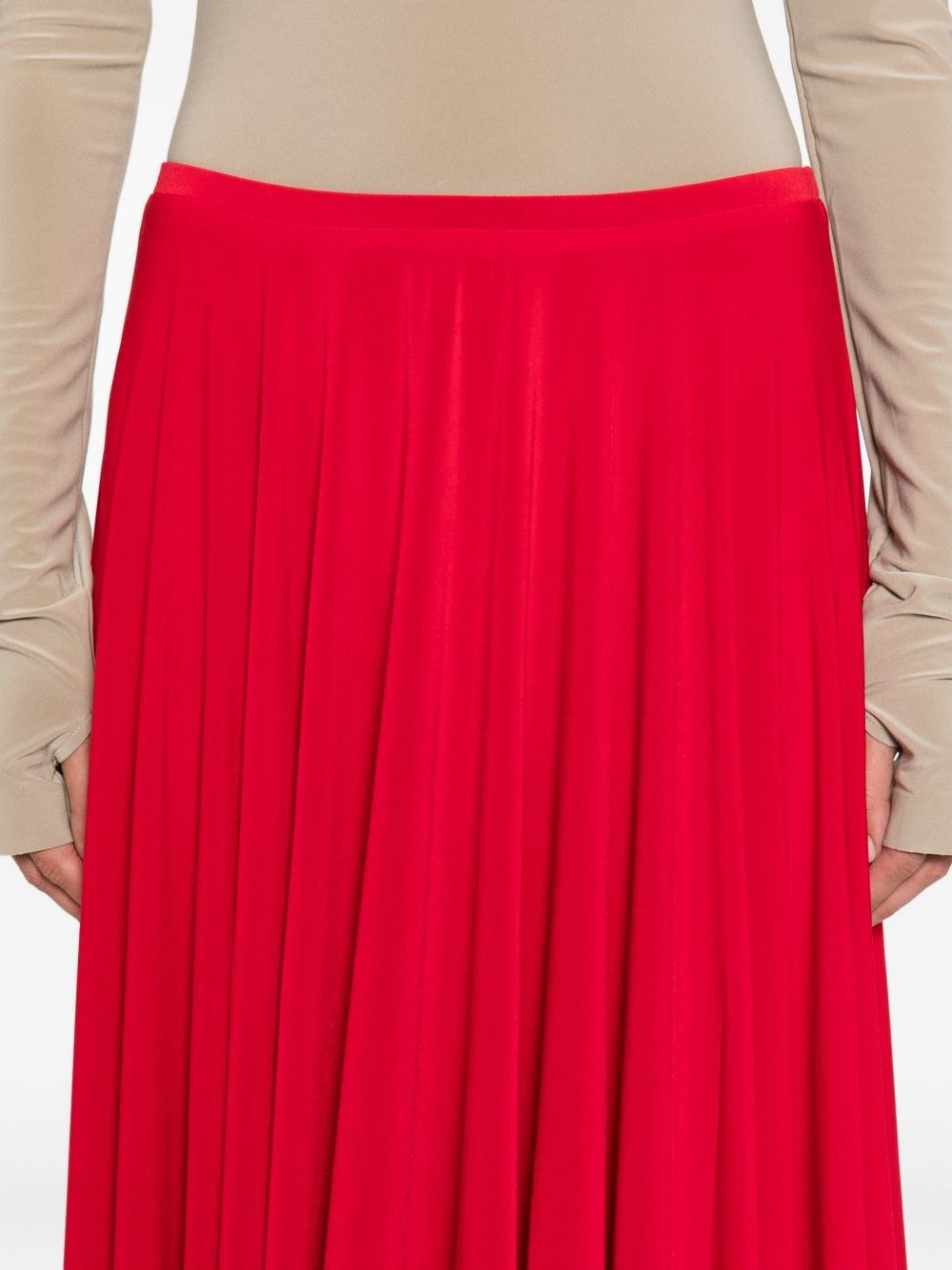 Pleated midi skirt - 5