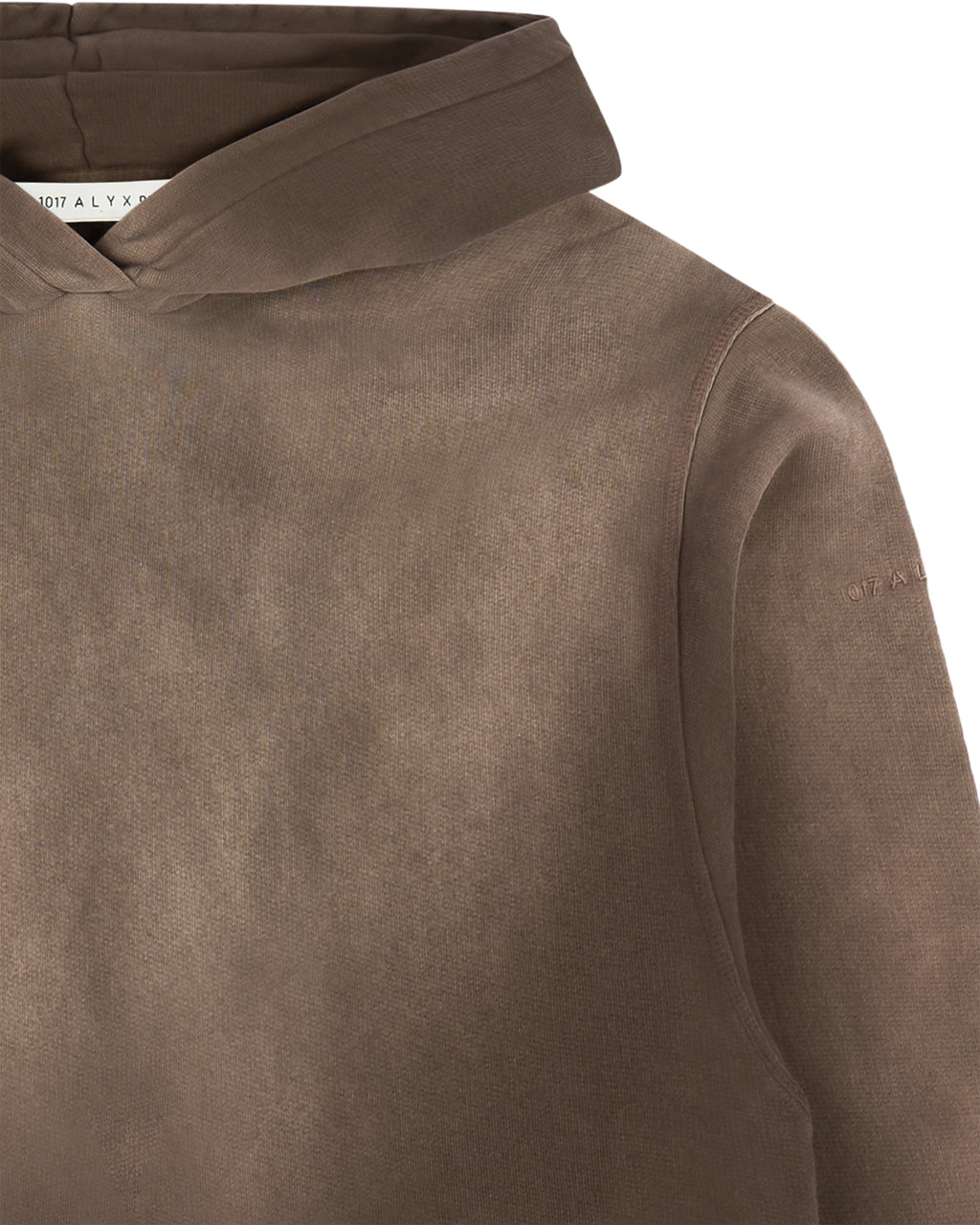 1017 ALYX 9SM BROWN GARMENT DYE BOXY HOODIE | REVERSIBLE
