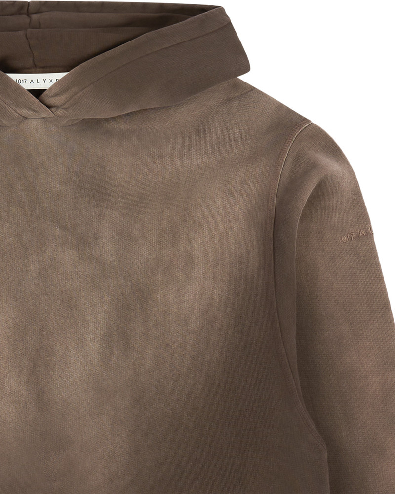 BROWN GARMENT DYE BOXY HOODIE 4